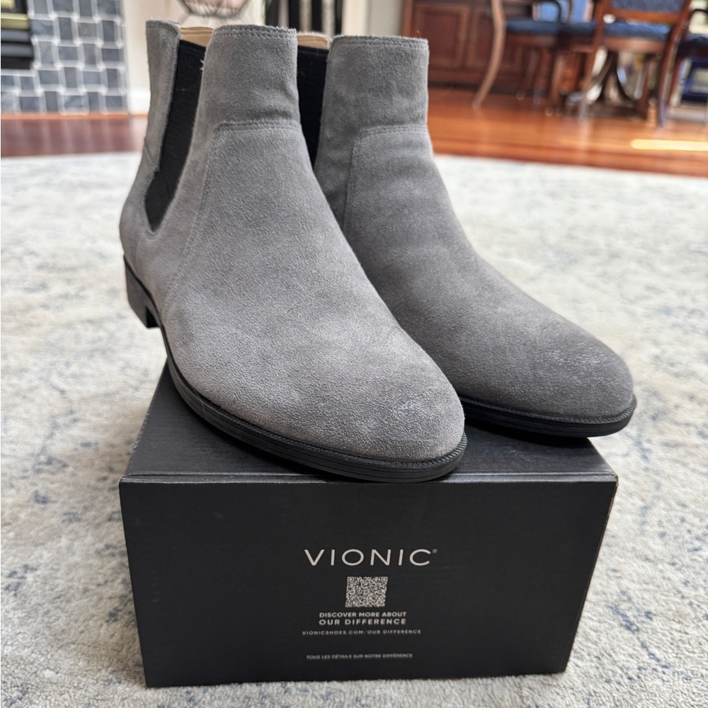 Vionic Chelsea Suede Ankle Boots